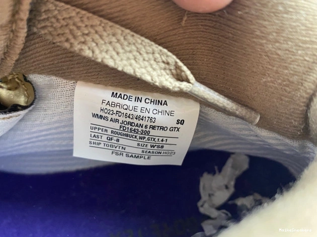 MaikeSneakers Gore-Tex WMNS 6 Brown Kelp FD1643-300 Air Jordan 0707